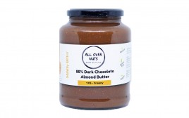 All Over Nuts 85% Dark Chocolate Almond Butter Creamy  Glass Jar  1 kilogram